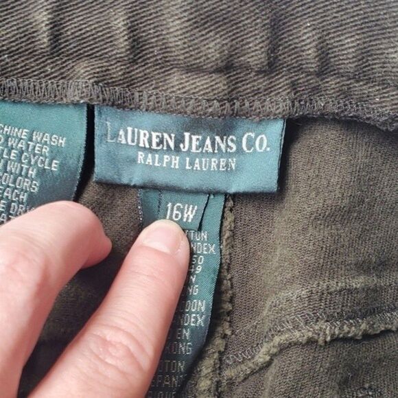 Vintage 1990s Womens Lauren Ralph Lauren Green High waisted high rise Je… - Picture 7 of 14